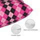 thumbnail image 3 of Fotbe pink and black argyle Funda de Almohada Decorativa Estilo Occidental, Lujo en Algodón, Fundas para Almohadas King, Cojín Estampado para Decoración del Hogar-16"x24", 3 of 6