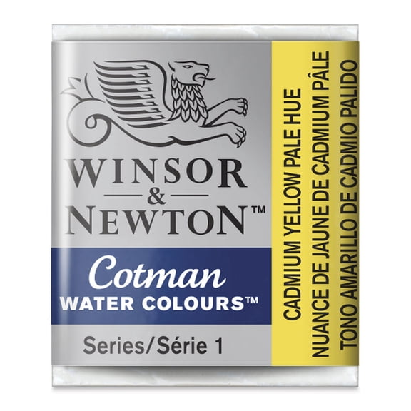 Winsor & Newton Cotman Watercolor Half Pan - Cadmium Yellow Pale Hue