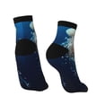 thumbnail image 4 of Bingfone White Jellyfish Dansing In The Ocean Design Patterned Men'S Women'S Casual Cotton Socks, 4 of 9