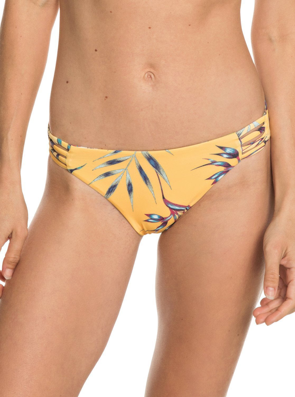 ROXY Womens Printed Softly Love Reversible Bikini Swimsuit Top