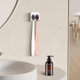 thumbnail image 4 of 2-Piece Set of White self-Adhesive Wall-Mounted Waterproof Toothbrush Holders, Electric Toothbrush Holder for Bathrooms，Suitable for Bathroom Showers., 4 of 7
