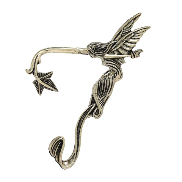 Elf Ear Earring Clip Pendientes Jewelry Ear Creative para Boda Party Mujeres Niñas - Izquierda Bronce Sunnimix Envoltura para la oreja