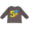 thumbnail image 3 of Inktastic This Robot is Five Fifth Birthday Boys or Girls Long Sleeve Toddler T-Shirt, 3 of 5