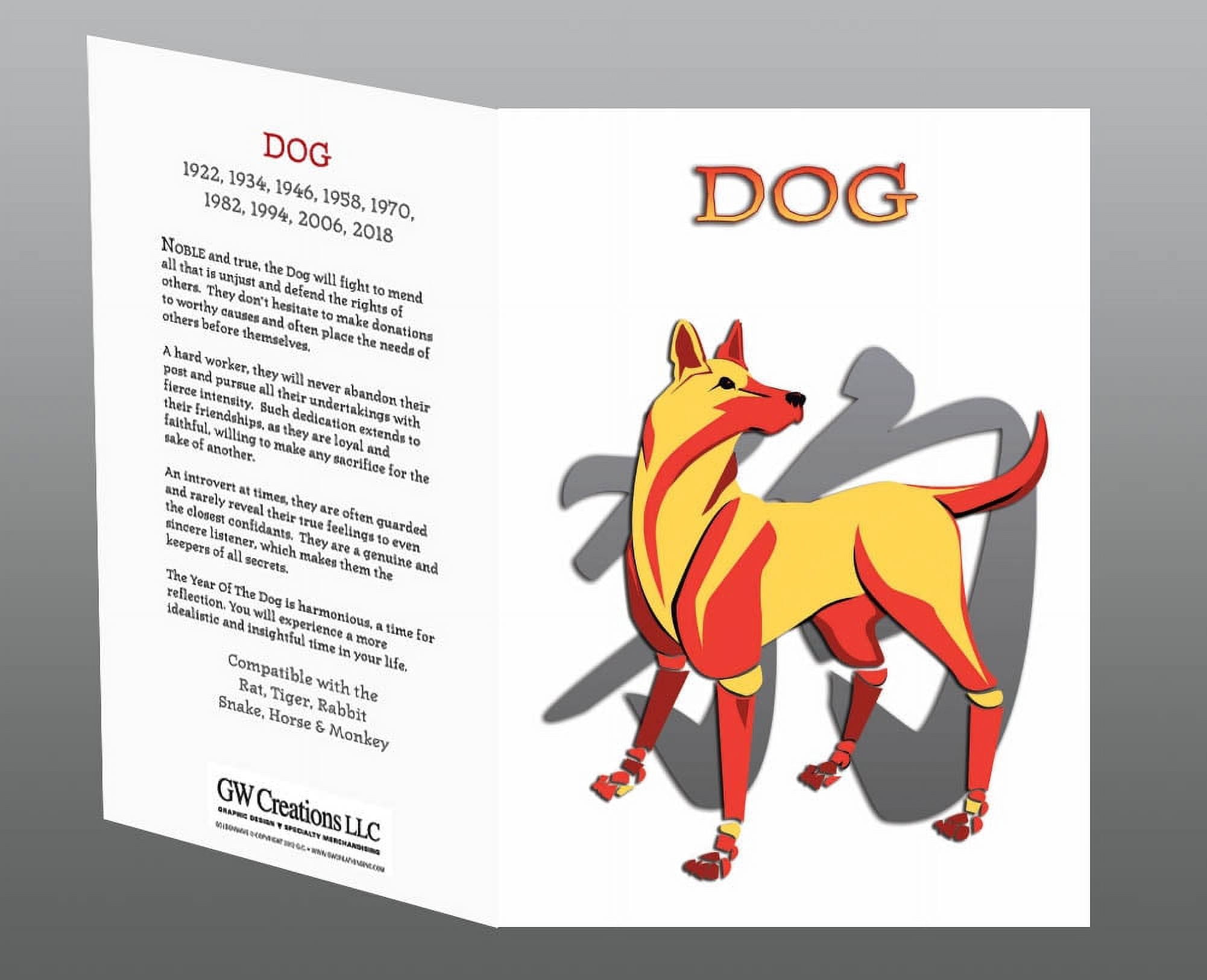 Asian Oriental Chinese Zodiac Animal Horoscope 12 pack Greeting Card Set, All 12 animal sign designs