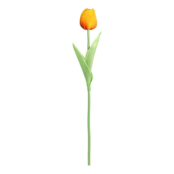 Home Decor Mini Tulip Real Touch Tulips Artificial Flowers Bouquets 11.4" Faux Flowers for Vase Centerpieces Home Decor Wedding Bouquet