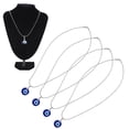 thumbnail image 4 of Collar De Ojos Azules Turcos, Joyería De Ojos Azules Collar De Protección De Ojos Azules 5 Piezas 2,2 X 2,5 Cm Regalos Manualidades Para Actividades Diarias Para Fiestas, 4 of 7