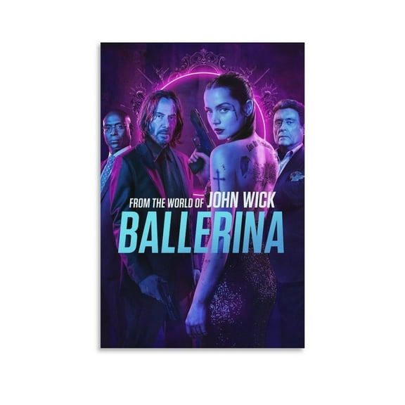 Ballerina - Vintage Blockbuster Movie Poster 2025 New Movie Poster Canvas Wall Art -P11