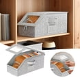 thumbnail image 2 of Foldable Baseball Cap Organizer for Closet Home Textile Accessories with Compartments—Storage Solution for Hats Sturdy Foldable Zippered Cap Holder Display, 2 of 7
