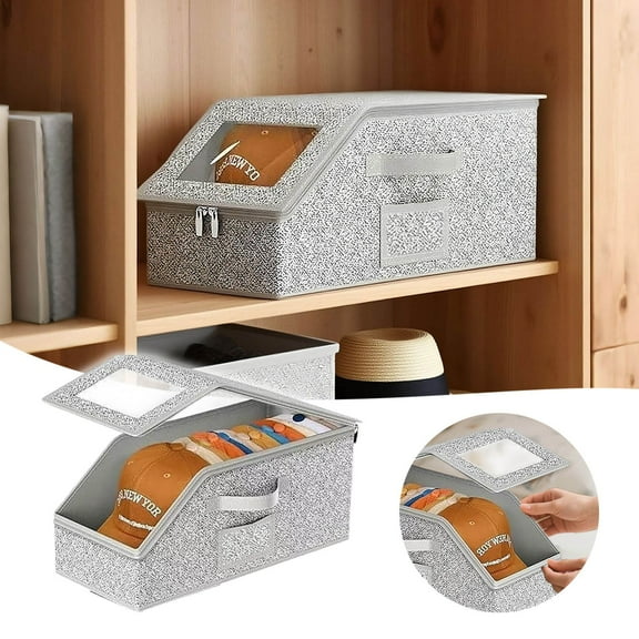 Home Textile Storage Foldable Baseball Cap Organizer for Closet Hat Holder Display with Compartments Efficient Space-Saving Solution for Hat Accessories