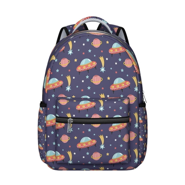 Space Cosmos Galaxy Students Backpack Outer Space Sci-fi Lovers Design, Adjustable Straps, Durable and Comfortable School Bag for Students