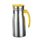 thumbnail image 1 of Hervidor de acero inoxidable con aislamiento al vacío de 0,8 L para bebidas frías. Fácil de limpiar. Amarillo con asa, 1 of 9
