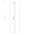 thumbnail image 2 of WWS-100 Pcs Bottle Labels 9.75x1.25 inch Printable Glossy White Waterproof Vinyl Sticker Labels for Inkjet or Laser Printer, 2 of 4