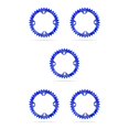 thumbnail image 1 of Soidarity Juego de bielas de bicicleta 104BCD Juego de bielas Circle Mountain Bike Rueda de cadena Aleación de aluminio Placa de ligera Azul 36T 5piezas Soidarity CBP188807, 1 of 4