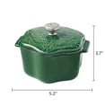 thumbnail image 3 of The Pioneer Woman Stoneware 2 Cup Snowflake Cocotte with Lid, Green, 3 of 10