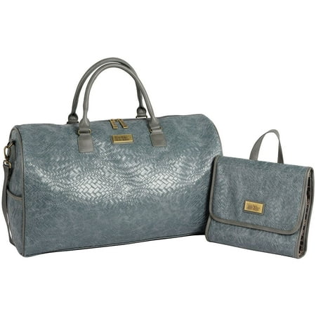 Women S 2 Piece Classic Satchel Travel Set Nicole Signature Bag Cosmetic Case By Miller