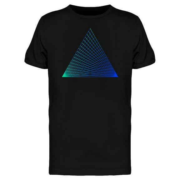 Synthwave Cyberpunk Triangle T-Shirt Men -Image by Shutterstock, Male Large