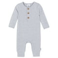thumbnail image 2 of Gerber Baby Neutral Rompers, 2-Pack, Sizes Newborn - 24 Months, 2 of 9