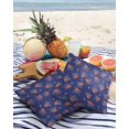 thumbnail image 3 of Pack of 2 Outdoor Pillow Covers, Red Lobster Blue Background Waterproof Square Throw Pillowcase Cushion Decorative Pillow Covers for Couch Patio Tent, 20x20 in, 3 of 6