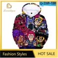 thumbnail image 3 of Sudaderas con capucha de anime para cosplay, camisetas con estampado 3D de 4 a 16 años, camisetas de manga corta, camisetas nuevas de dibujos animados de 2024, sudaderas con capucha de Leon Crow, 3 of 5