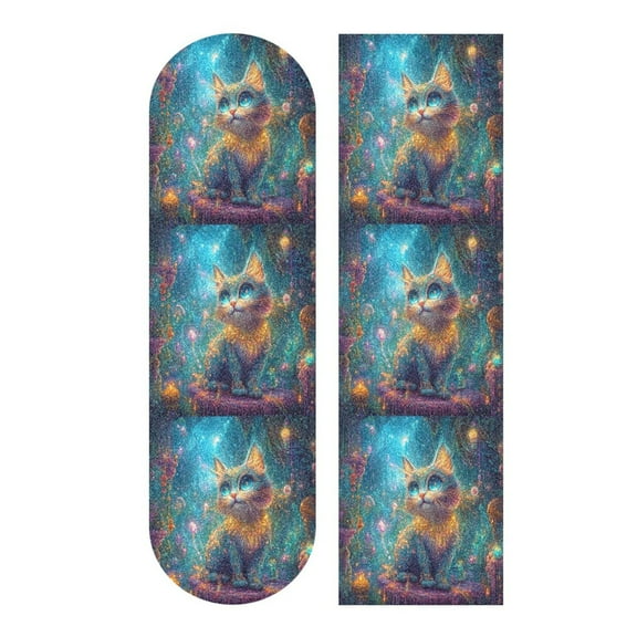 33.1" x 9.1" Tape Skateboard Scooter Grip Tape Skateboard Griptape Sheet Mystical Cat