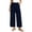 Navy, variant on Bxsruta Women's Cargo Pants Wide Leg Relaxed Fit Cropped Trousers Casual Summer Everyday Wear