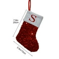 thumbnail image 2 of JVBTVB Christmas Stocking for Kids, Embroidered Letter Knitted Hosiery Gift Bag, Candy Holder for Fireplace & Tree Decoration, 7.8x5.9 Inch Holiday Stocking, 2 of 6
