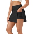 thumbnail image 2 of Athletic Shorts for Women Summer Casual High Waisted Side Slit Tennis Golf Skorts with Pockets, 2 of 6