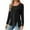 Black, variant on New Arrivals Women Clothes 2024 Summer Long Sleeve Sweater for Women Fashion -Neck Button Lace Long Sleeve Loose T-shirt