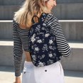 thumbnail image 5 of Lsque Retro Flower Pattern Canvas Daypack, Durable Backpack, High-quality Versatile Backpack,Vintage Compact Backpack-Small, 5 of 6