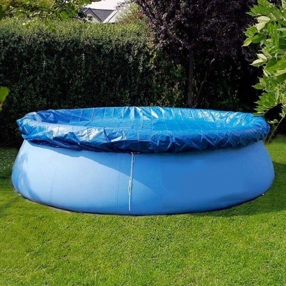 6/8/10ft Round Swimming Paddling Pool Cover Inflatable Easy Fast Rope Hot 