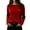 Red, variant on Karight Velvet Tops for Women Long Sleeve Crew Neck Tshirts Casual Loose Fit Tunic Blouses Elegant Party Dressy Outfits