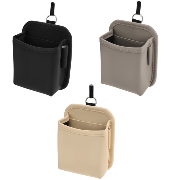3Pcs Car Air Vent Storage Bags Organizer Compact Easy Access Hanging Design