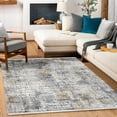 thumbnail image 4 of Grey Abstract Area Rugs for Living Room Washable Rugs Boho Moroccan Area Rug Soft Neutral Geometric Bohemian Carpet Distressed Indoor Rug for Bedroom Dining Room Office Foldable Nonslip Rug, 4 of 9