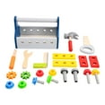 thumbnail image 2 of Juego de herramientas de madera para niños pequeños, juguetes de construcción Montessori, kits de herramientas de construcción de modelos de juego de, 2 of 9