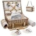 thumbnail image 1 of Cesta de Picnic G GOOD GAIN para 4 Personas con Manta Impermeable, 1 of 7