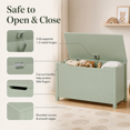 thumbnail image 4 of Miniyam Toy Storage Bench with Lid, Kids Toy Box and Storage Chest for Bedroom, Playroom, Nursery, Green, 4 of 8