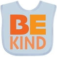 thumbnail image 3 of Inktastic Be Kind Logo in Orange Boys or Girls Baby Bib, 3 of 4