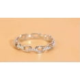 thumbnail image 3 of S925 Sterling Silver 925 CZ Women Cuban Link Tennis Wedding Engagement Ring, 3 of 9