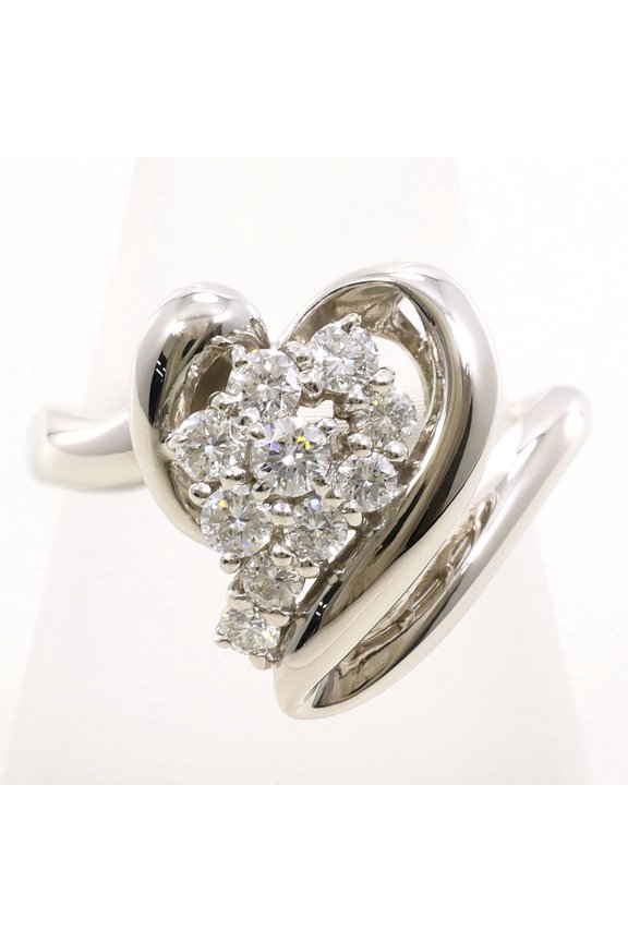Pre-Owned PT1000 Platinum Ring with 1 Diamond (0.50 ct), Certificate of Authenticity, Total...