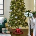 thumbnail image 2 of Home Heritage 1-1.75" Artificial Christmas Tree Rotating Metal Stand, Red, 2 of 10