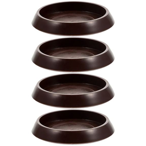 Carpet Fixed Casters Furniture Coasters Foot Floor Protectors Round Sofa Plastic 4 Pcs