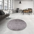 thumbnail image 3 of Ahgly Company Indoor Rectangle Mid-Century Modern Silver Pink Oriental Area Rugs, 5' x 7', 3 of 6