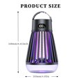 thumbnail image 3 of 2-en-1 USB Luz púrpura Mosquito Killer Light Lámpara para acampar 2000mAh (Negro) Sywqhk Para estrenar, 3 of 8
