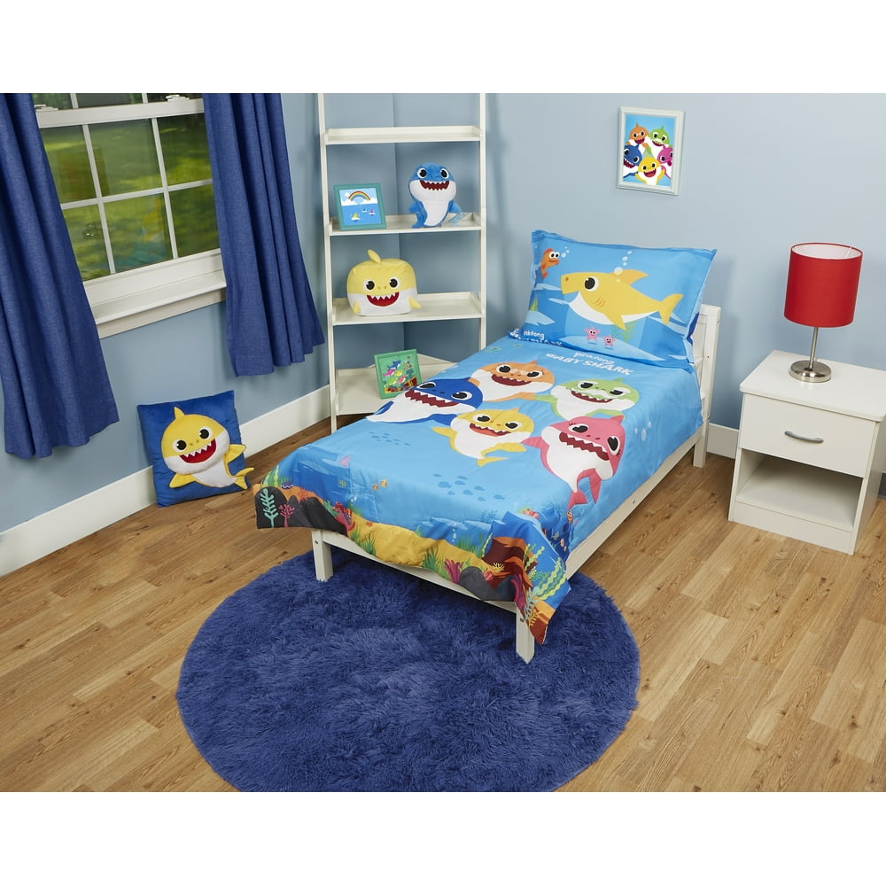 Baby Shark 4Piece Toddler Bedding Set
