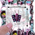 thumbnail image 6 of 35pcs-50pcs Colorful Stationery Stickers Retro Music Stickers Cool Vinyl Decals for Laptops Phones Suitcase, 6 of 9
