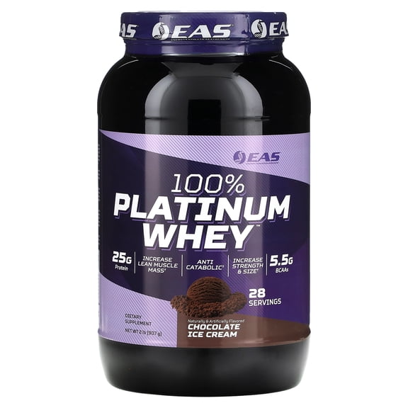EAS 100% Platinum Whey, Chocolate Ice Cream , 2 lb (907 g)