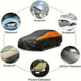 thumbnail image 5 of Car Covers Outdoor Waterproof Sun Rain Snow Protection UV Auto Cover Universal SUV/Sedan 190T Car Protective Full Covers, 5 of 13