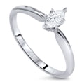 thumbnail image 3 of Pompeii 1/4ct Solitaire Marquise Diamond Engagement Ring 14K White Gold (G,I1), 3 of 3