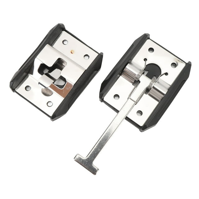 Support de Porte de VR en Acier Inoxydable 304 Plus Épais Style T, Loquet de Porte d'Entrée pour Campeurs, Roulotte de Voyage, Cargaison, Loquet de Porte d'Entrée, Crochet de Prise de Porte Extérieure et Porte-Bagages pour Vrombi