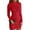 Red, variant on Bodycon Dresses for Women Long Sleeve Dress Casual Crew Neck Slim Fitted Fleece Midi Dresses Red